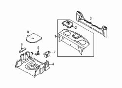 Mazda 626 Right Speaker grille | Mazda OEM Part Number GD7A-68-3S1B-29