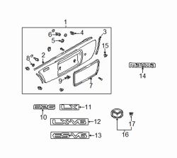 Mazda 626  Finish panel clip | Mazda OEM Part Number G043-50-742