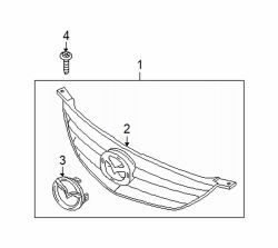 Mazda 6  Grille | Mazda OEM Part Number GM9A-50-711A-CC