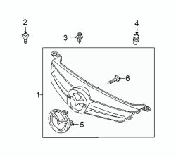Mazda 6  Grille assy | Mazda OEM Part Number GP7A-50-710C-CC
