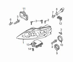 Mazda 6 Right Inner cover | Mazda OEM Part Number GJ6A-51-0A1