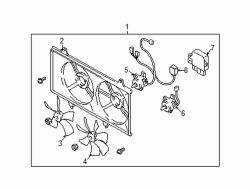Mazda 6 Left Fan blade | Mazda OEM Part Number FS1G-15-140