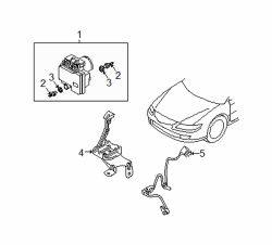 Mazda 6  Mount bracket | Mazda OEM Part Number GP9A-43-310