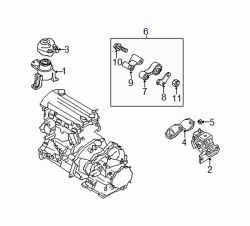 Mazda 6 Left Side mount | Mazda OEM Part Number GK2E-39-070E