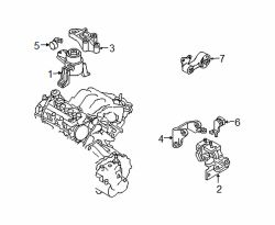 Mazda 6 Right Side mount brkt | Mazda OEM Part Number GK2C-39-061A