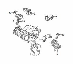 Mazda 6 Right Side mount | Mazda OEM Part Number GK2K-39-060B