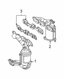 Mazda 6  Exhaust manifold | Mazda OEM Part Number AJ48-20-55XC