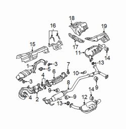 Mazda 6  Catalytic cnvrtr | Mazda OEM Part Number AJ59-20-60XF