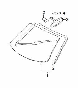 Mazda 6  Mirror inside | Mazda OEM Part Number GK2E-69-220A