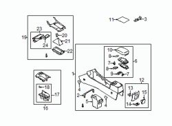 Mazda 6  Park brake cover | Mazda OEM Part Number GR1C-64-43YA