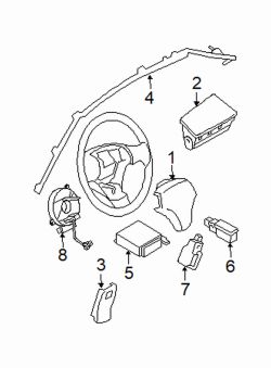 Mazda 6 Right Head air bag | Mazda OEM Part Number GK2E-57-KM0C