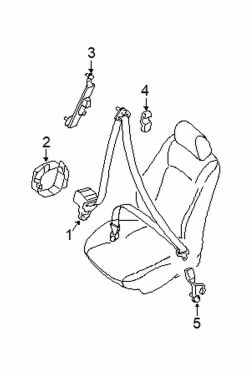 Mazda 6 Left Adjuster | Mazda OEM Part Number GK2A-57-960A-80