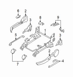 Mazda 6 Right Rear retainer | Mazda OEM Part Number D01A-88-091-02