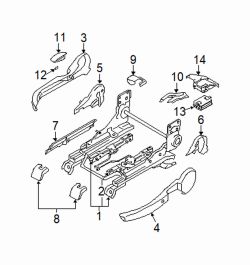 Mazda 6  Recline lever | Mazda OEM Part Number GP9A-88-1G5-02