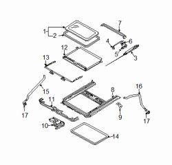 Mazda 6 Right Slider | Mazda OEM Part Number E115-69-836