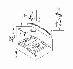 Mazda 6  Headliner | Mazda OEM Part Number GK2F-68-030S-77