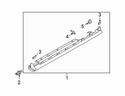 Mazda 6 Right Rocker molding clip | Mazda OEM Part Number G22C-51-SJ3