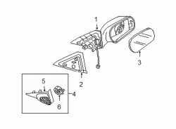 Mazda 6 Right Mirror | Mazda OEM Part Number GK2E-69-12Z-BB