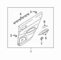 Mazda 6 Left Door trim panel | Mazda OEM Part Number GP9C-68-55YM-04
