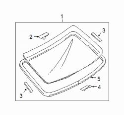Mazda 6  Back glass pin | Mazda OEM Part Number GK2E-63-938E