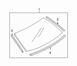 Mazda 6  Lift gate glass | Mazda OEM Part Number GM9A-63-931B