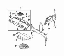 Mazda 6  Rear panel trim | Mazda OEM Part Number GK2E-68-89XA