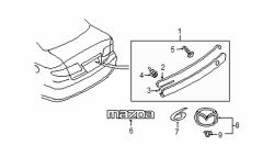 Mazda 6  Finish molding | Mazda OEM Part Number G2Y5-50-810