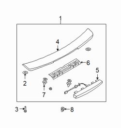 Mazda 6  Retainer clip | Mazda OEM Part Number GP9A-51-958