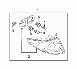 Mazda 6 Right Tail lamp bulb | Mazda OEM Part Number 9970-08-215