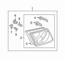 Mazda 6 Right Combo lamp assy | Mazda OEM Part Number GK2A-51-3F0C