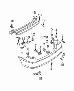 Mazda 6  Impact bar | Mazda OEM Part Number GMYE-50-260A