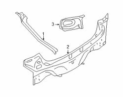 Mazda 6 Left Tail lamp pocket | Mazda OEM Part Number GK2A-71-481C