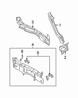 Mazda 6 Right Drip channel | Mazda OEM Part Number GM9E-70-44X