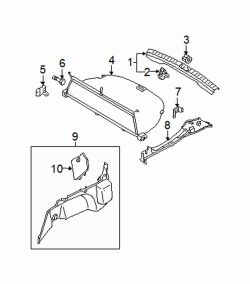Mazda 6  Rear panel trim | Mazda OEM Part Number GM9E-68-89XA-02