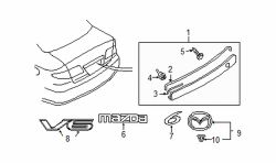 Mazda 6  Finish molding | Mazda OEM Part Number GM9A-50-810A-BB