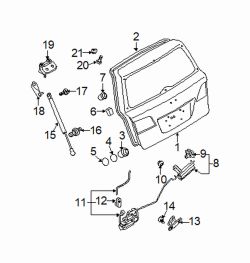 Mazda 6 Left Hinge nut | Mazda OEM Part Number 9994-01-002
