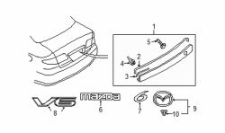 Mazda 6  Emblem | Mazda OEM Part Number GJ6A-51-730A