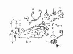 Mazda 6 Left Socket cover | Mazda OEM Part Number E221-51-0A1A