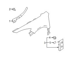 Mazda 6 Right Lower molding | Mazda OEM Part Number GS3R-51-PJ0-AA