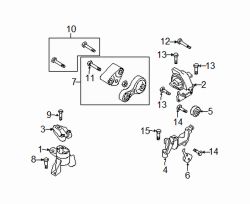 Mazda 6 Left Side mount brkt | Mazda OEM Part Number GS3L-39-081B