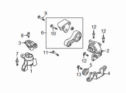 Mazda 6 Right Side mount | Mazda OEM Part Number GS3L-39-060C