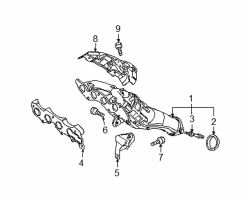 Mazda 6  Exhaust manifold gasket | Mazda OEM Part Number L393-13-460