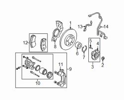 Mazda 6 Left Wheel bolt | Mazda OEM Part Number GR1L-33-062A