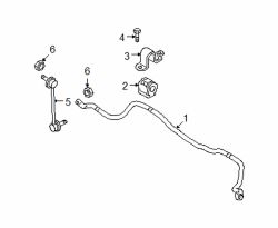 Mazda 6 Right Stabilizer link | Mazda OEM Part Number GJ6A-34-150A