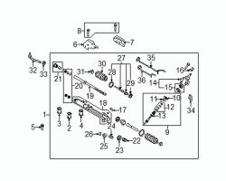 Mazda 6 Right Boot clip | Mazda OEM Part Number GS3L-32-128