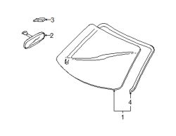 Mazda 6  Mirror inside | Mazda OEM Part Number GS3R-69-220