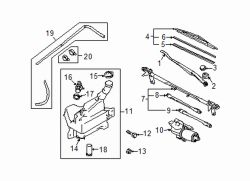 Mazda 6 Right Wiper blade refill | Mazda OEM Part Number GS3M-67-333A