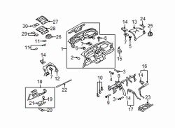 Mazda 6  Knee bolster cushion | Mazda OEM Part Number B092-64-046