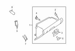 Mazda 6  Glove box assy | Mazda OEM Part Number GS3L-64-030F-02