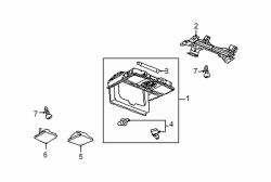 Mazda 6 Overhead console | Mazda OEM Part Number GS4G-69-970D-75